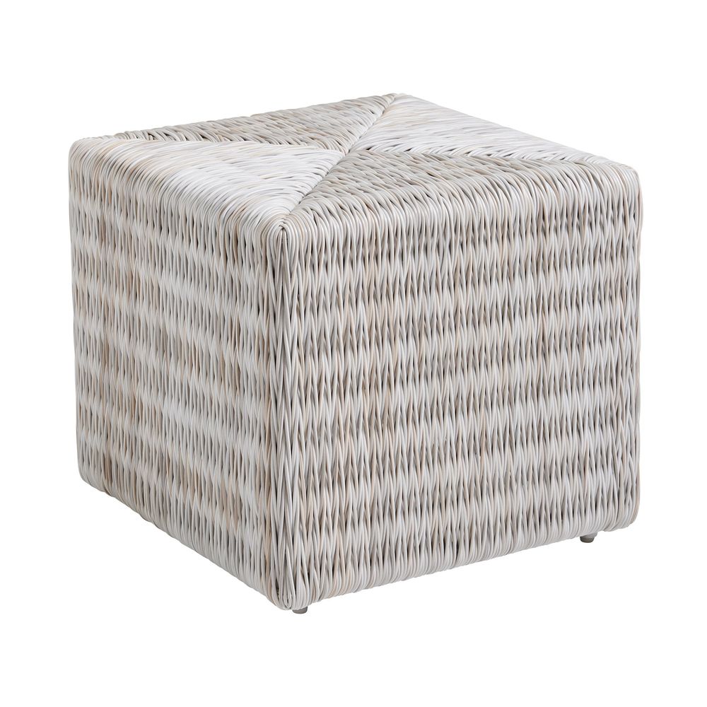 Outdoor Side Tables Cube Ottoman - 3430 Gray