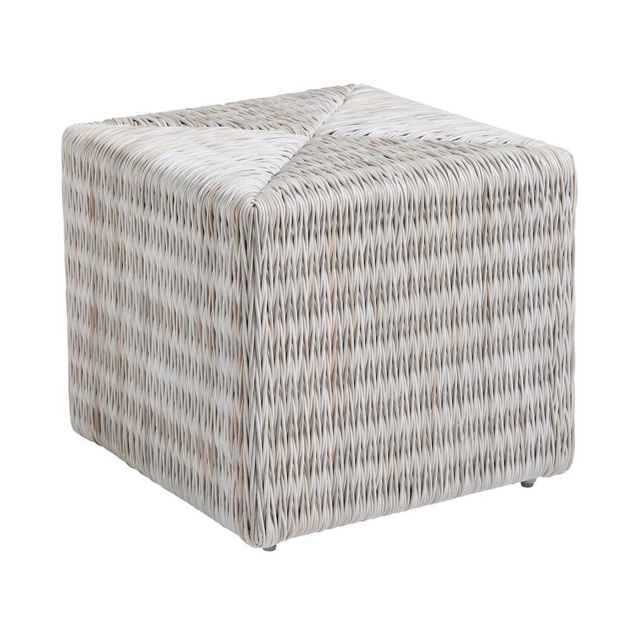 Outdoor Side Tables Cube Ottoman - 3430 Gray
