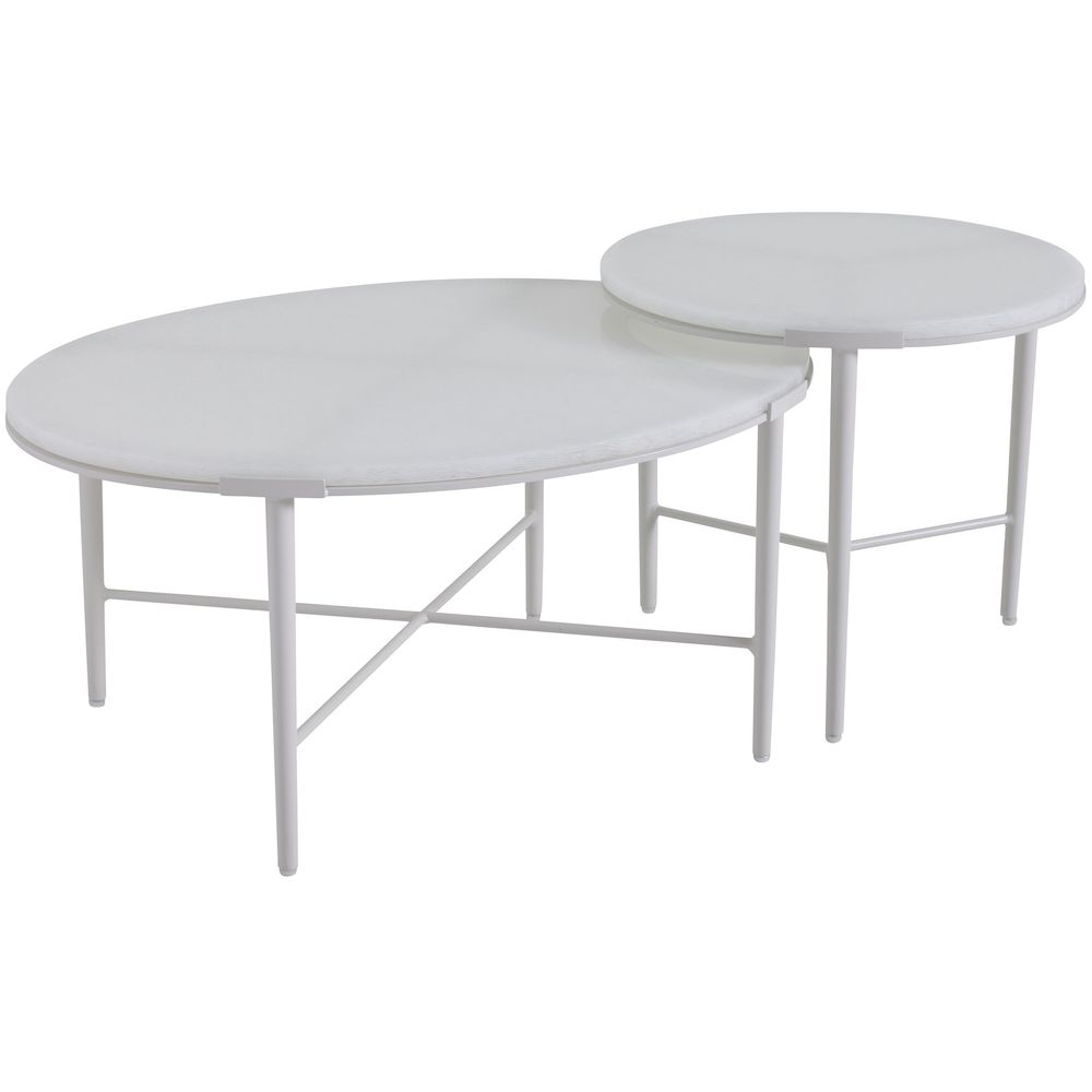 Outdoor Coffee Tables Bunching Cocktail Table - Ivory