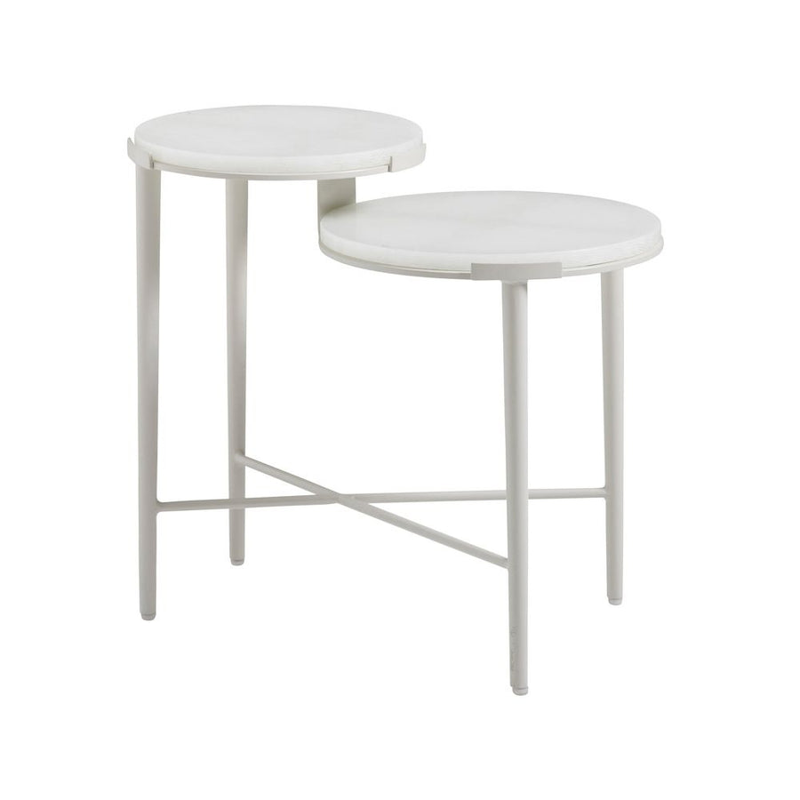 Outdoor Side Tables Tiered End Table - Ivory