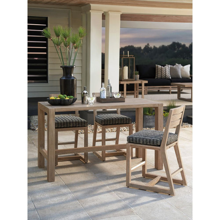 Outdoor Side Tables High/Low Bistro Table - 0003 Dark Brown