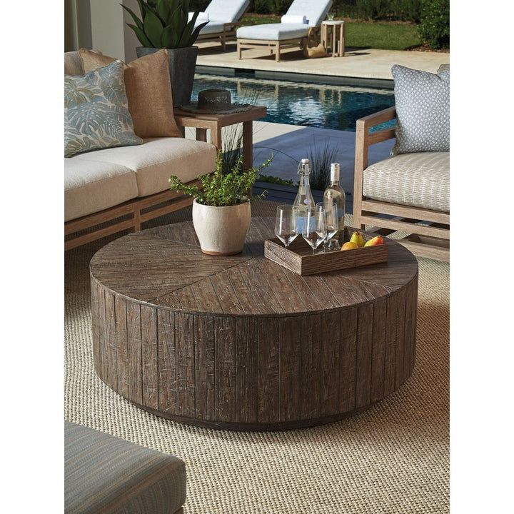 Outdoor Coffee Tables Round Cocktail Table - 0003 Dark Brown