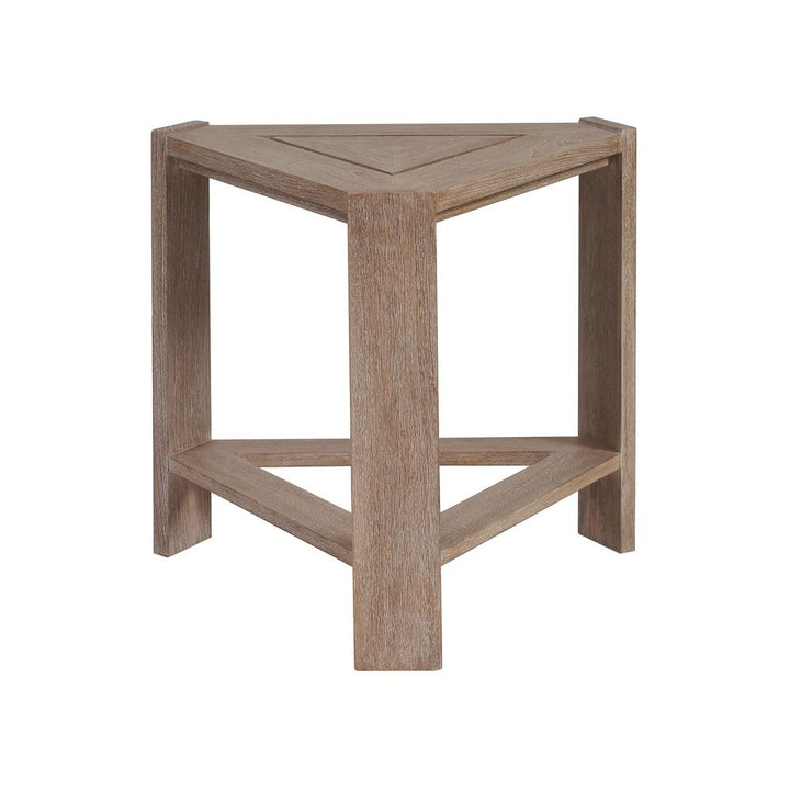 Outdoor Side Tables Triangular End Table - 0003 Dark Brown