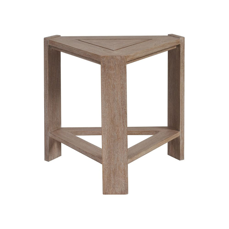 Outdoor Side Tables Triangular End Table - 0003 Dark Brown