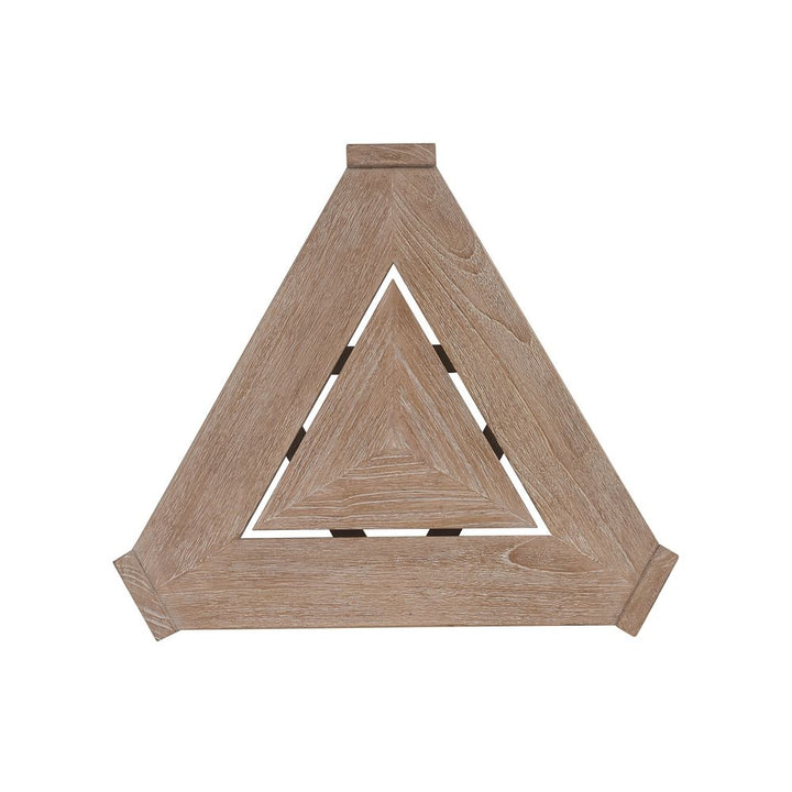 Outdoor Side Tables Triangular End Table - 0003 Dark Brown