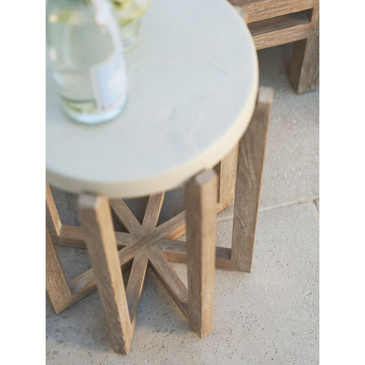 Outdoor Side Tables Accent Table - 0003 Dark Brown
