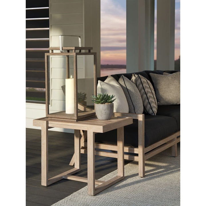 Outdoor Side Tables Rectangular End Table - 0003 Dark Brown