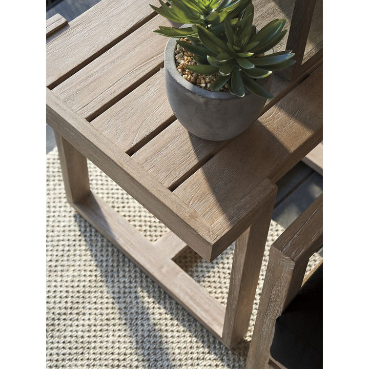 Rectangular End Table - 0003 Dark Brown