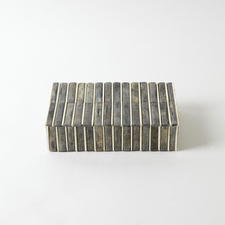 Grey/Ivory Bone Box-Lg
