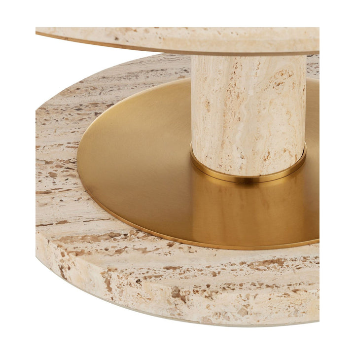 Miles Travertine Cocktail Table