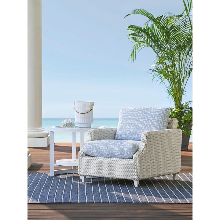 Round End Table - 0201 White