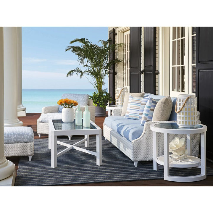 Outdoor Coffee Tables Rectangular Cocktail Table - 0201 White