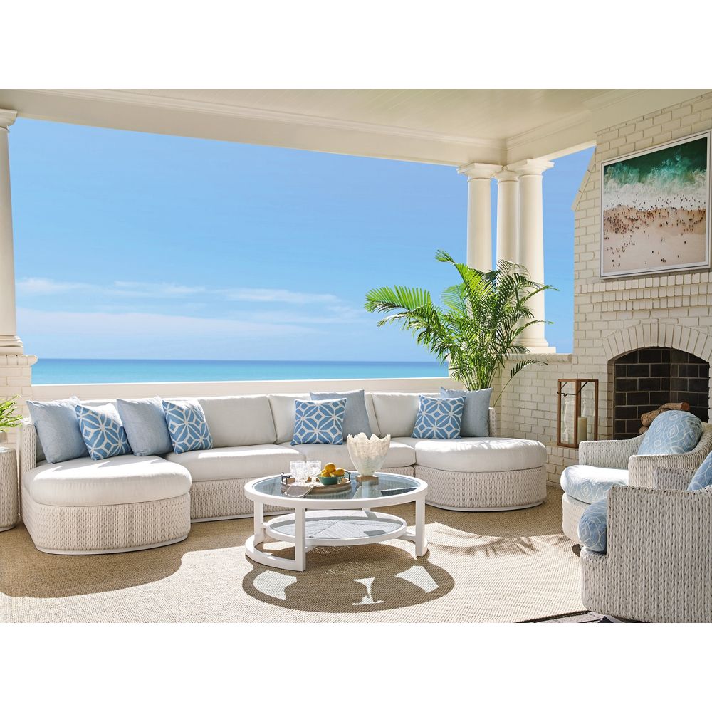 Outdoor Coffee Tables Round Cocktail Table - 0201 White