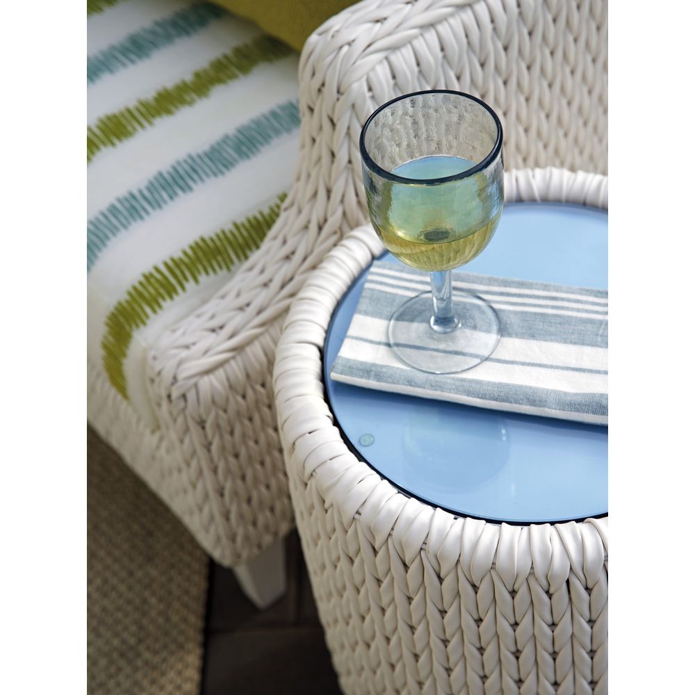 Outdoor Side Tables Accent Table - 0201 White