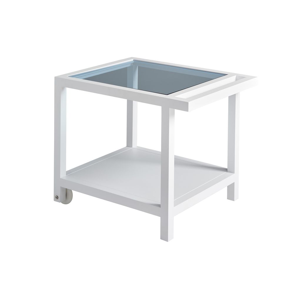 Outdoor Side Tables Serving End Table - 0201 White