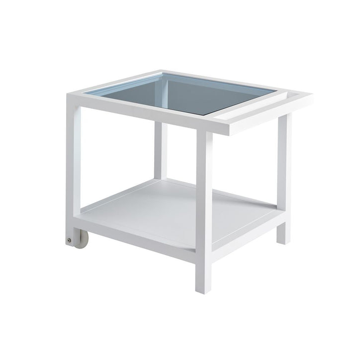 Outdoor Side Tables Serving End Table - 0201 White