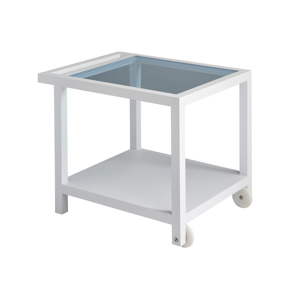 Outdoor Side Tables Serving End Table - 0201 White