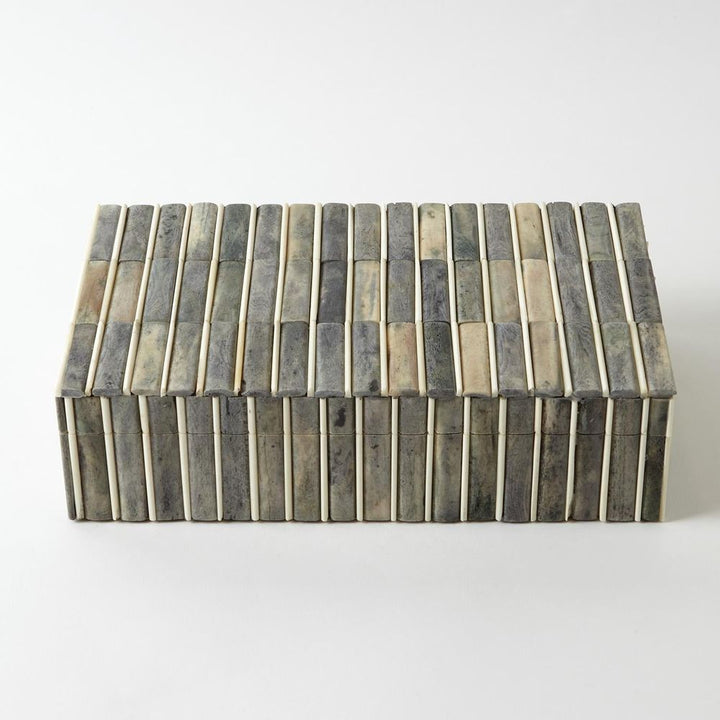 Grey/Ivory Bone Box-Lg