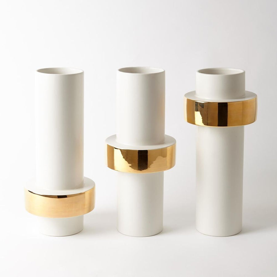 Vases Gold Ring Vase-Low