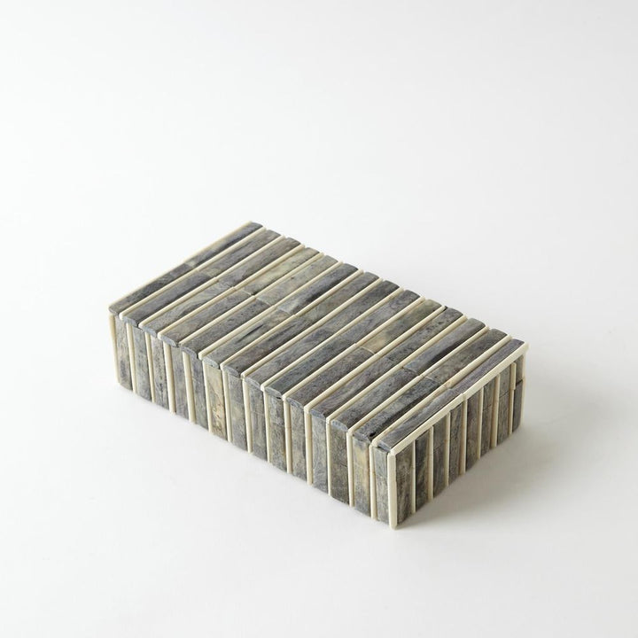Grey/Ivory Bone Box-Lg