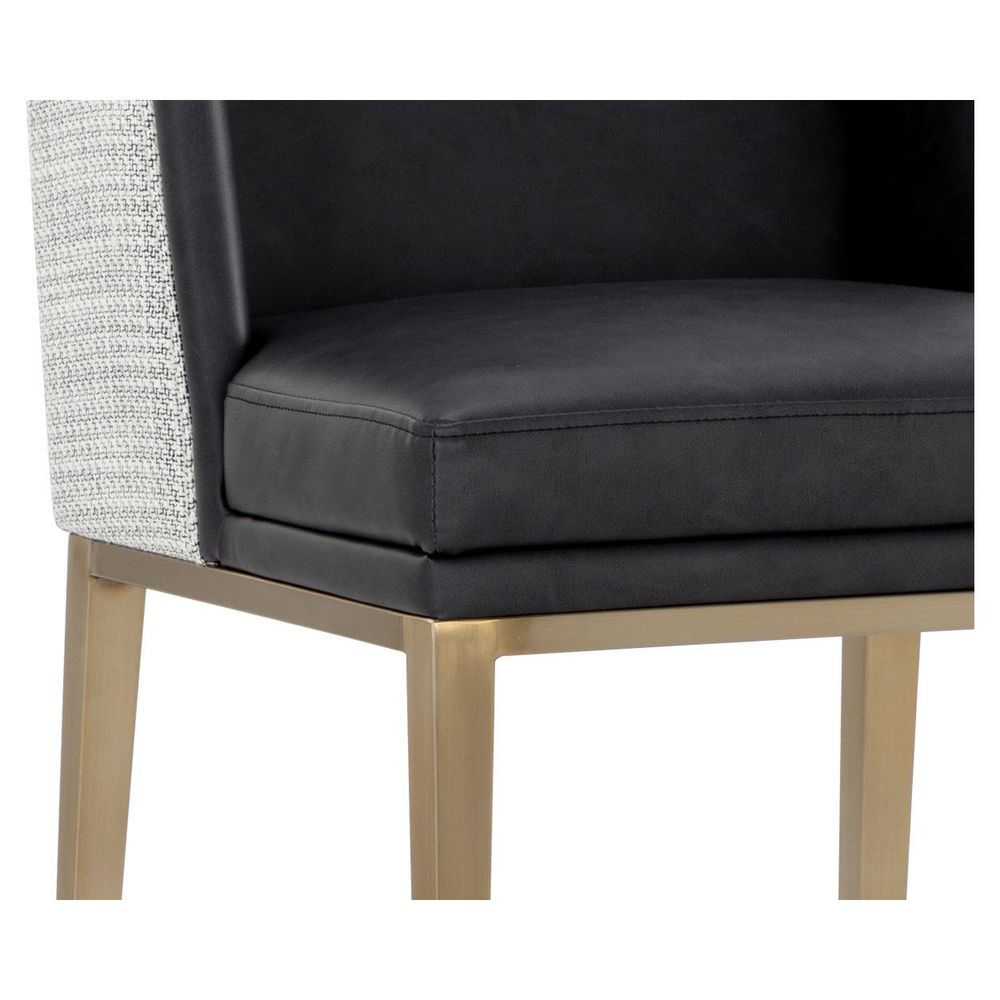 Joplin Counter Stool - Cantina Black / Vera White Pepper