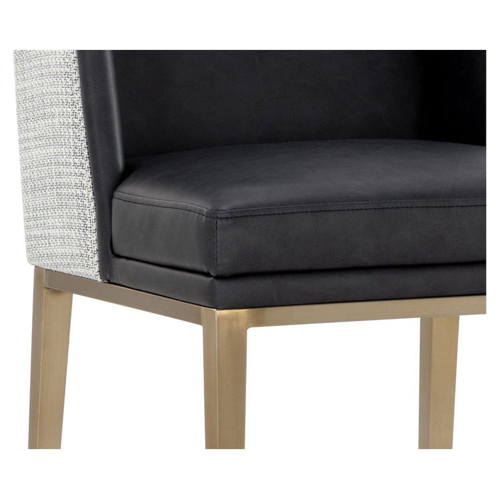 Joplin Counter Stool - Cantina Black / Vera White Pepper