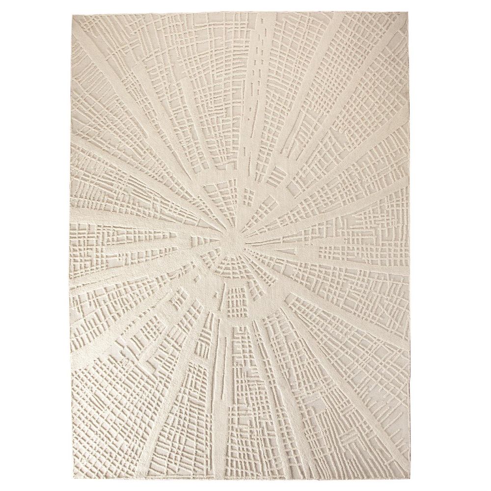 Rugs Vortex Rug-Ivory/Ivory-8 x 10