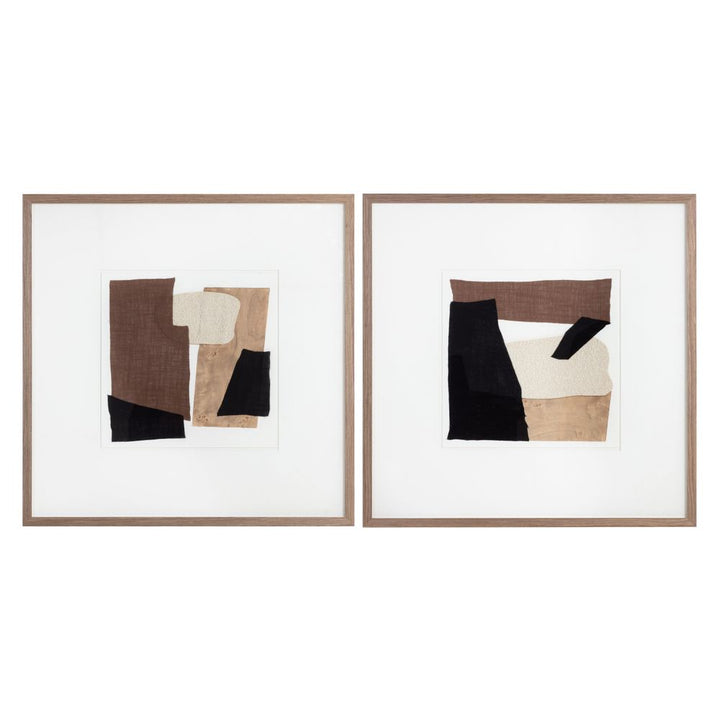 Wall Art Family Dynamics Ⅰ - 40" X 40" - Dark Brown Frame