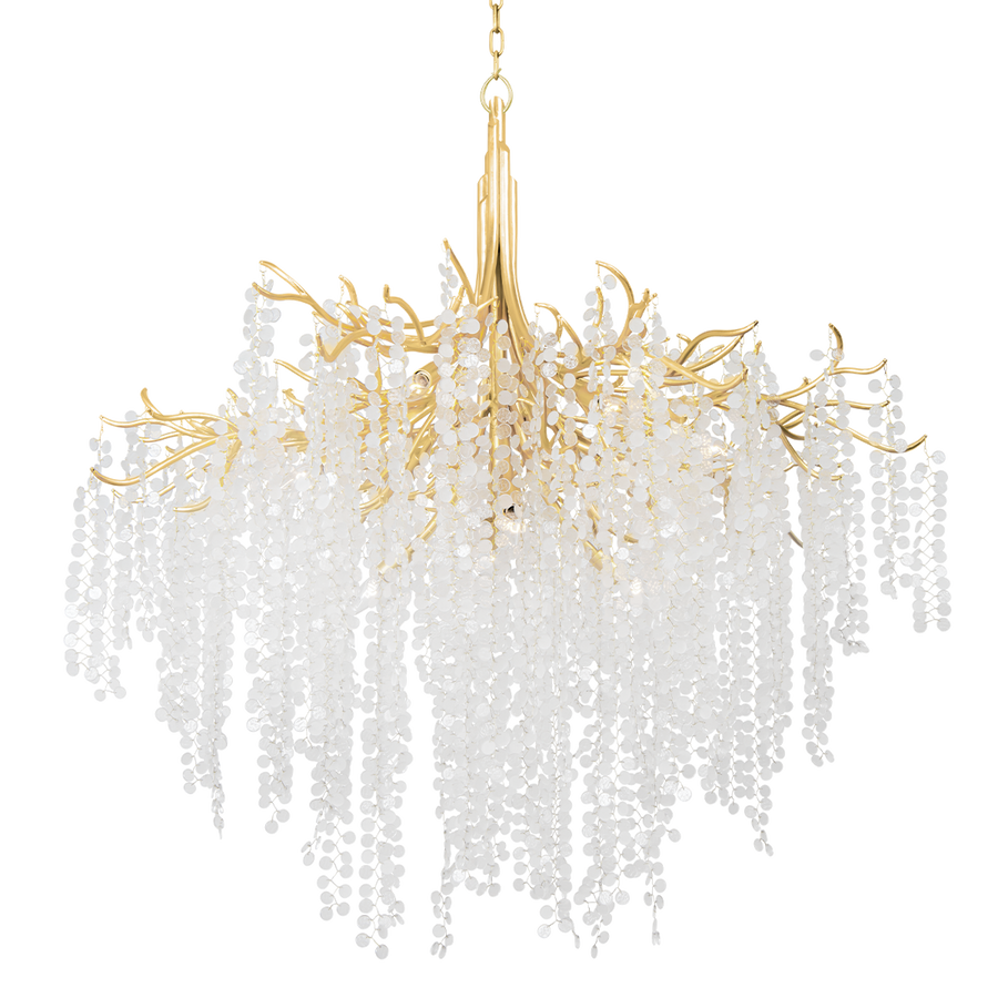 Chandeliers Genoa Chandelier - Gold Leaf 12 Lights