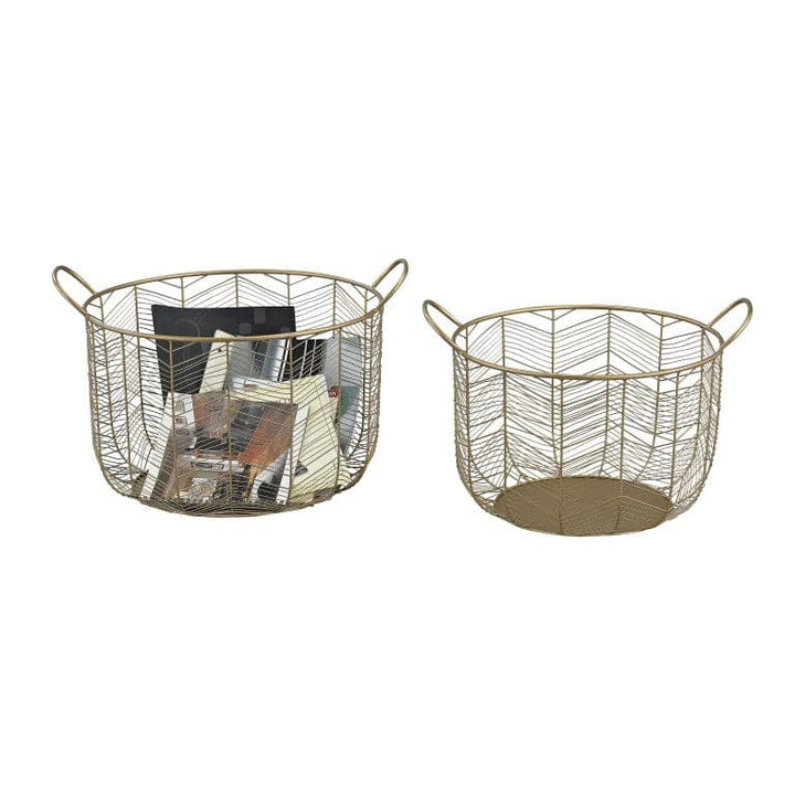 Tuckernuck Basket - Set of 2-Elk Home-ELK-351-10222/S2-Baskets & Boxes-1-France and Son