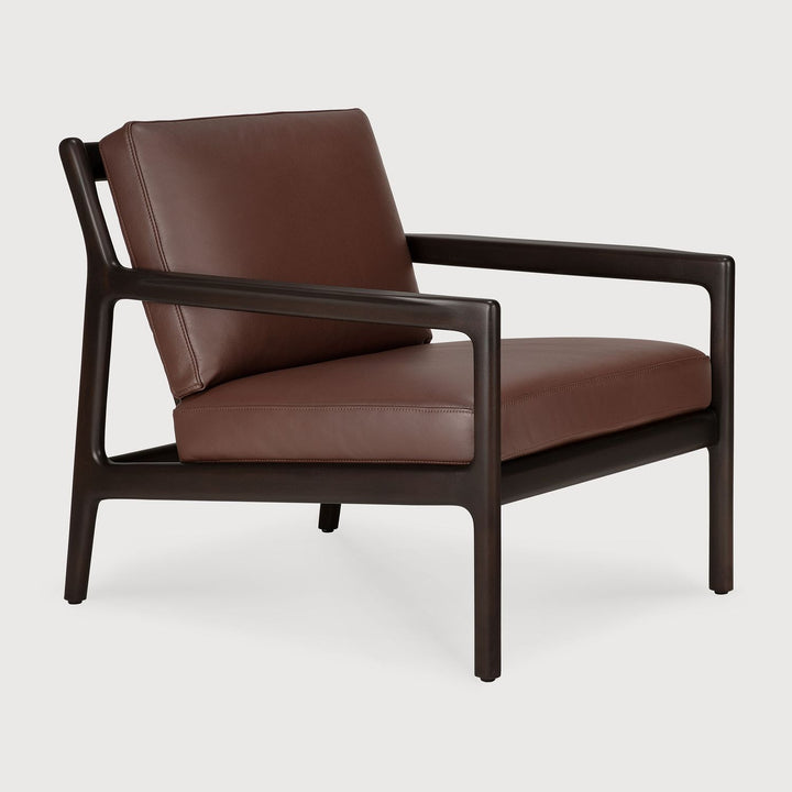 Jack Lounge Chair - Burgundy leather view