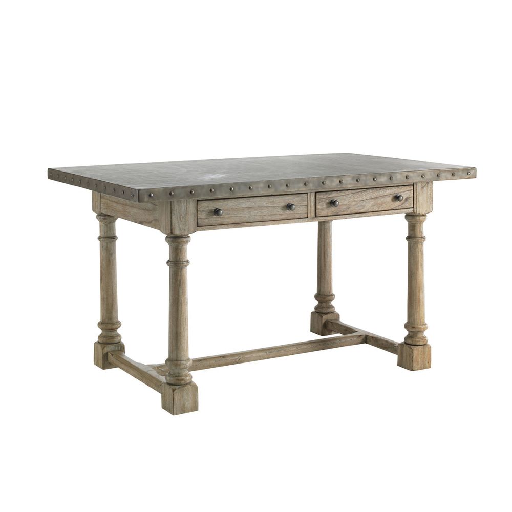 Kitchen Islands Shelter Island Bistro Table - Driftwood