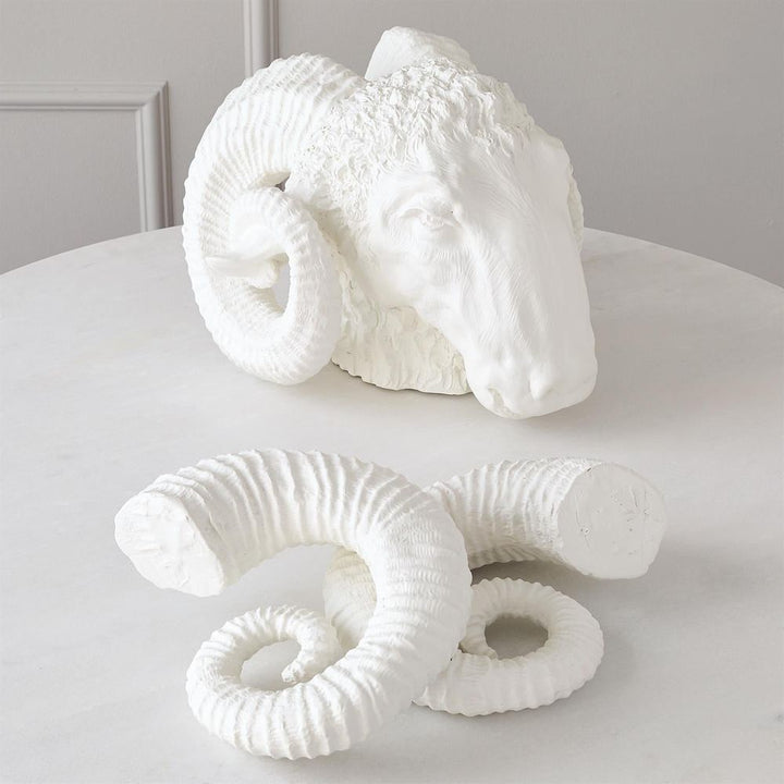 Decorative Objects Capricorn Sculpture-Matte White