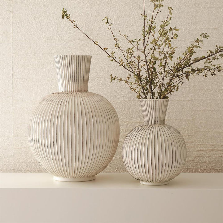 Vases Furrow Sphere Vase-Lg