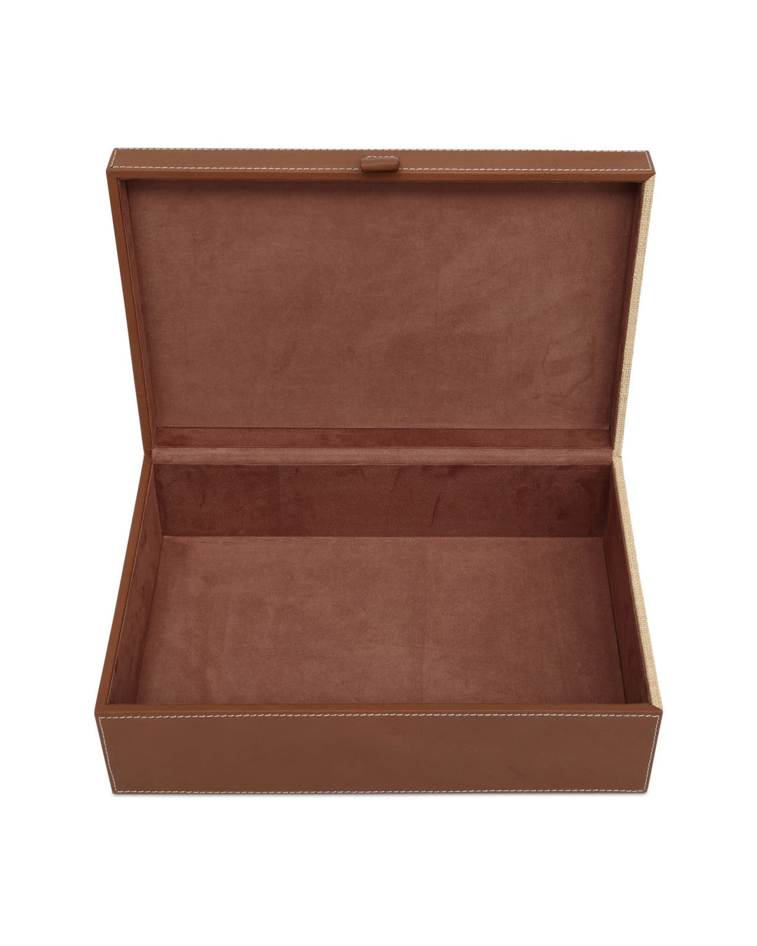 Boxes Leather & Raffia Box Set of 2