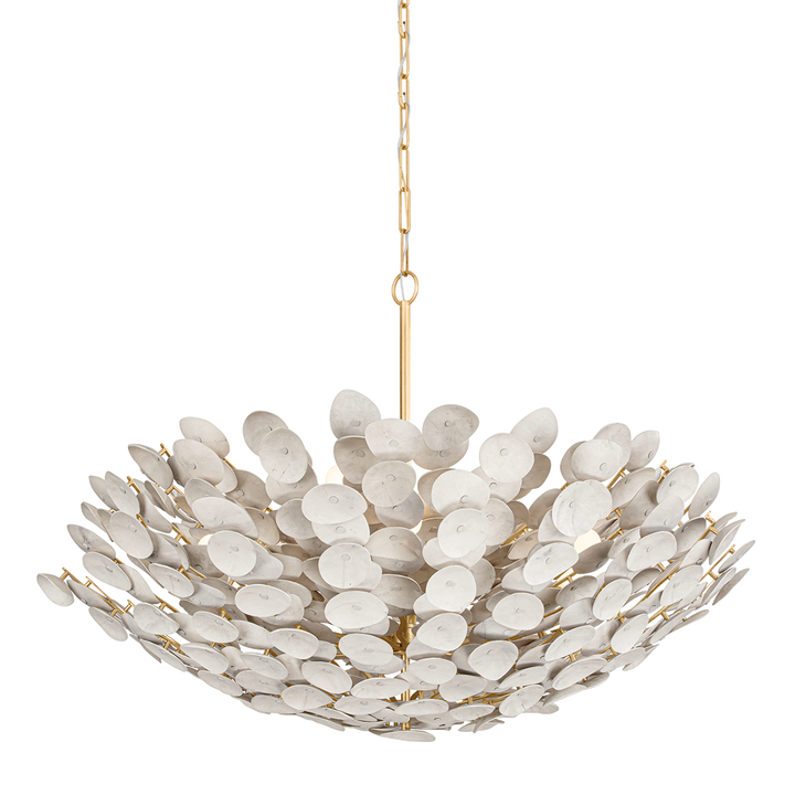 Aimi Chandelier - Vintage Gold Leaf 12 Lights