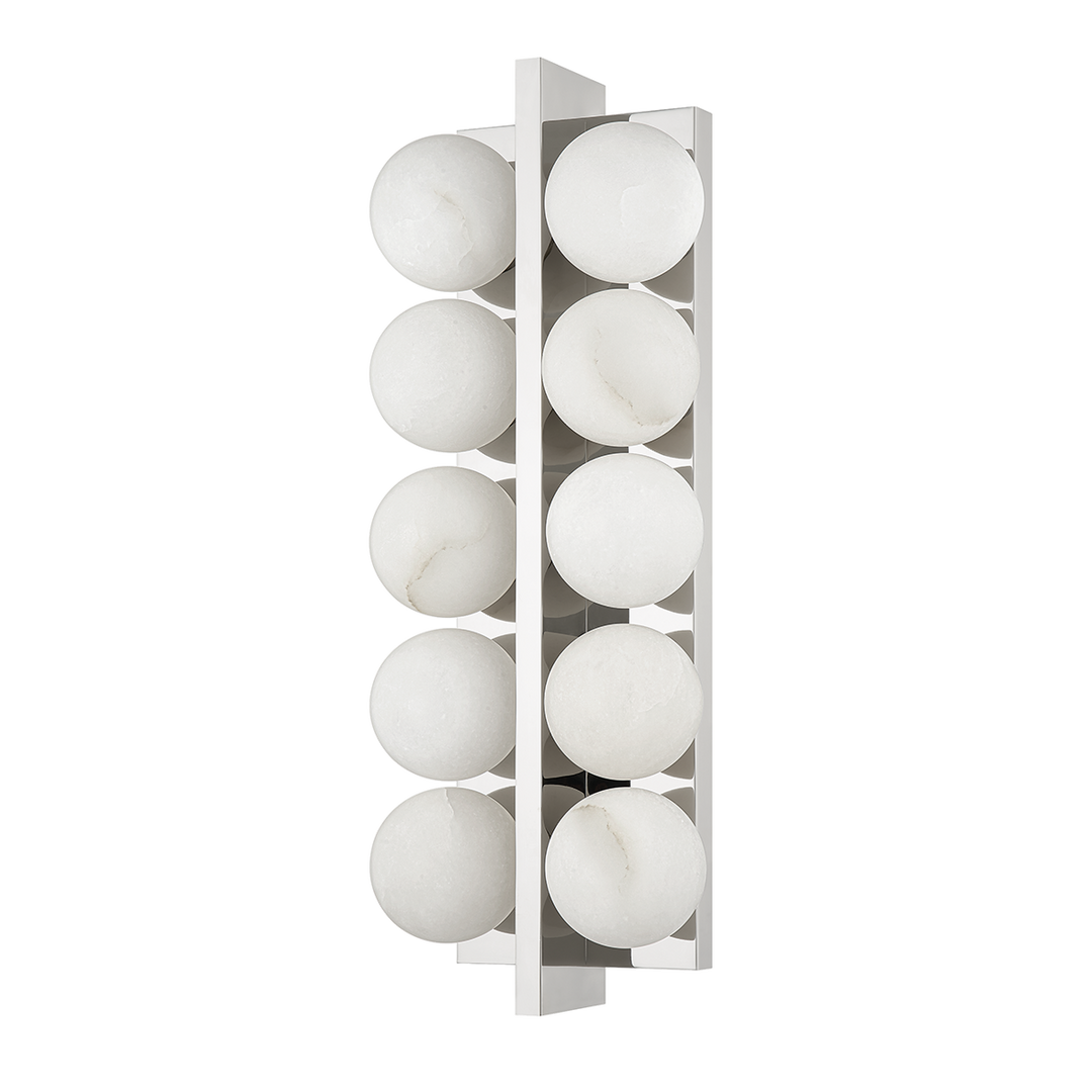 Emille Wall Sconce - Polished Nickel 10 Lights