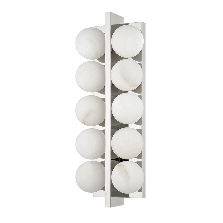 Emille Wall Sconce - Polished Nickel 10 Lights