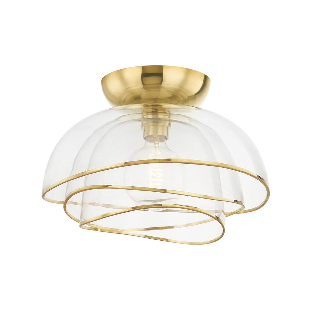 Esme Flush Mount - Vintage Polished Brass