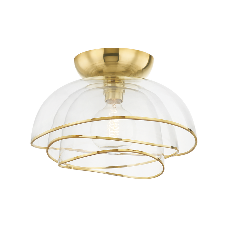 Esme Flush Mount - Vintage Polished Brass