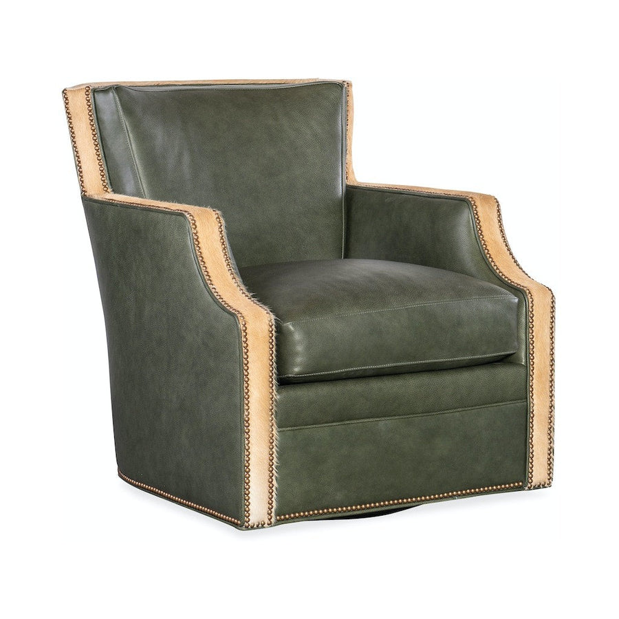 Fredricksen Swivel Chair-Bradington Young-BradingtonYoung-358-25SW-906700-45-Lounge ChairsBlue-1-France and Son