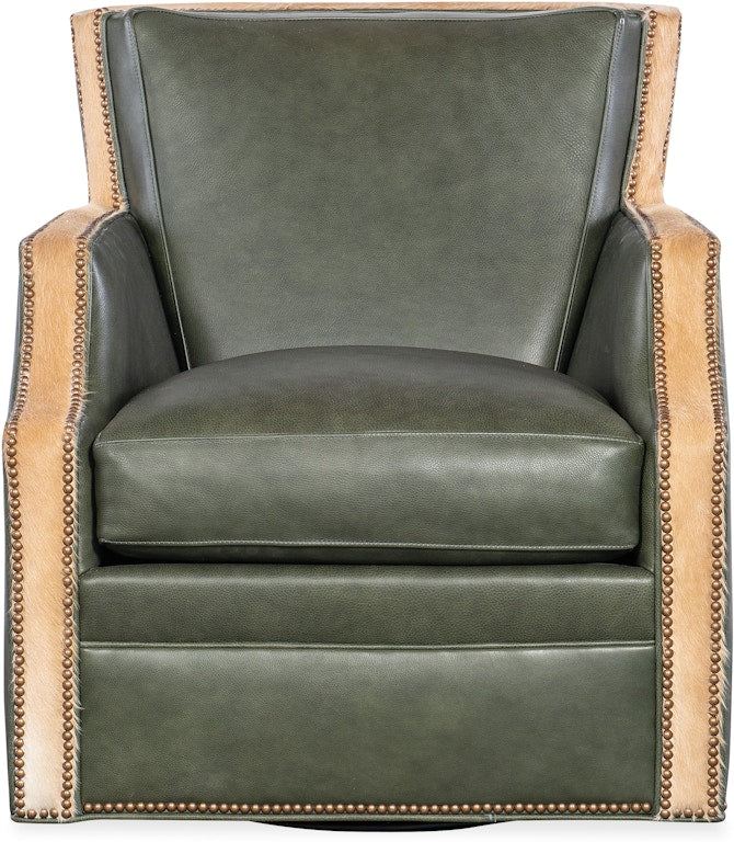Fredricksen Swivel Chair-Bradington Young-BradingtonYoung-358-25SW-906700-45-Lounge ChairsBlue-2-France and Son