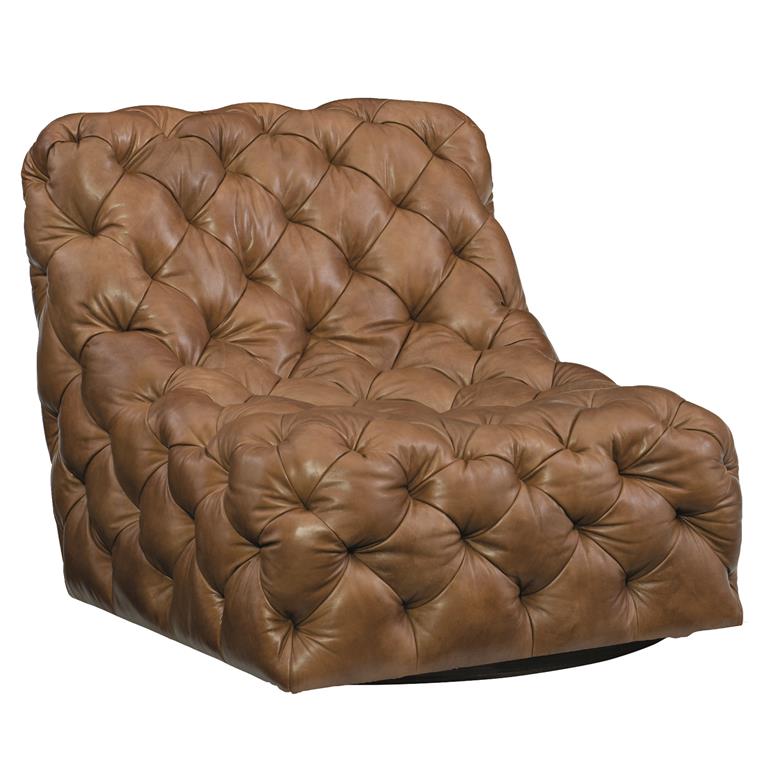 Rigby Leather Swivel Chair-Bernhardt-BHDT-360SLO-Lounge Chairs2-2-France and Son