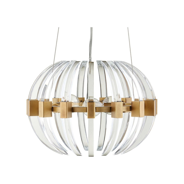 Coquette Small Brass Chandelier