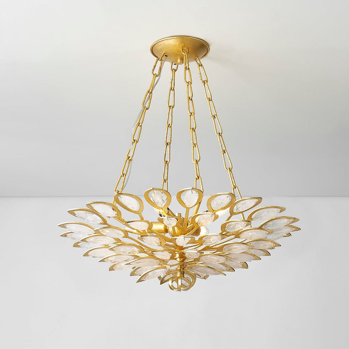 Vittoria Chandelier - Gold Leaf 4 Lights