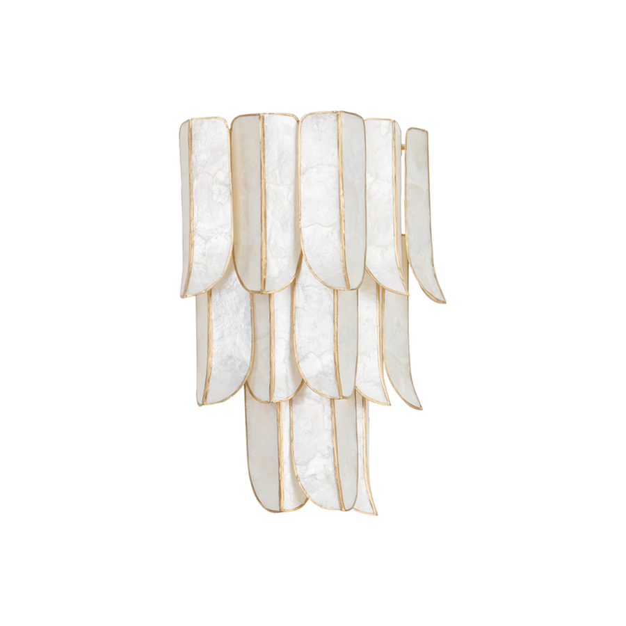 Wall Lighting Cartagena Wall Sconce - Vintage Gold Leaf 3 Lights