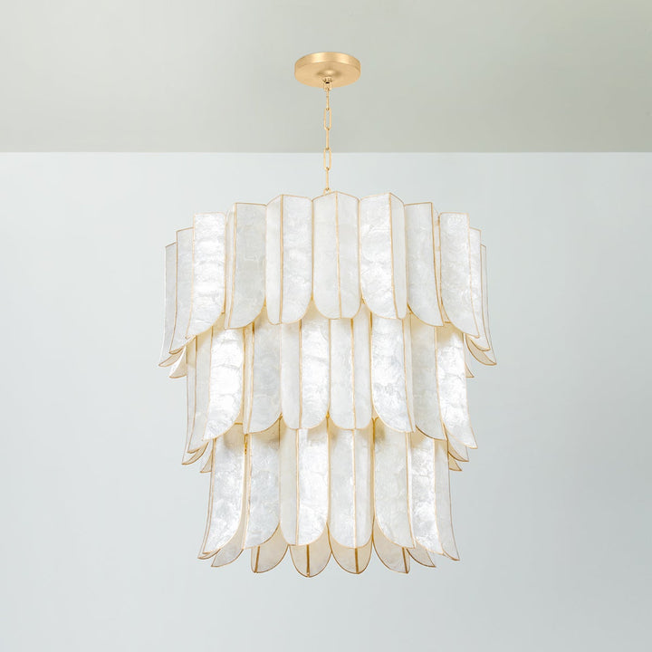 Cartagena Chandelier - Vintage Gold Leaf 16 Lights