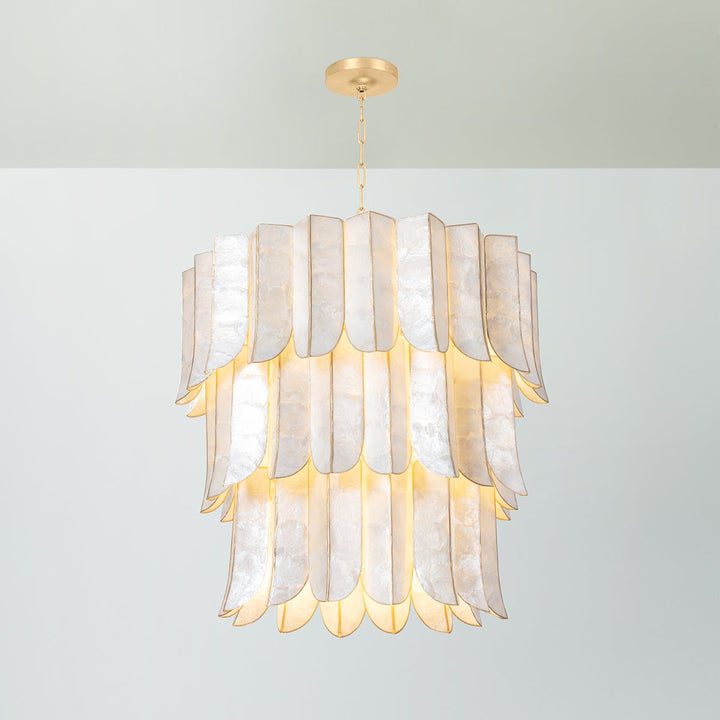 Cartagena Chandelier - Vintage Gold Leaf 16 Lights