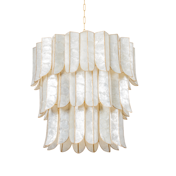 Cartagena Chandelier - Vintage Gold Leaf 16 Lights