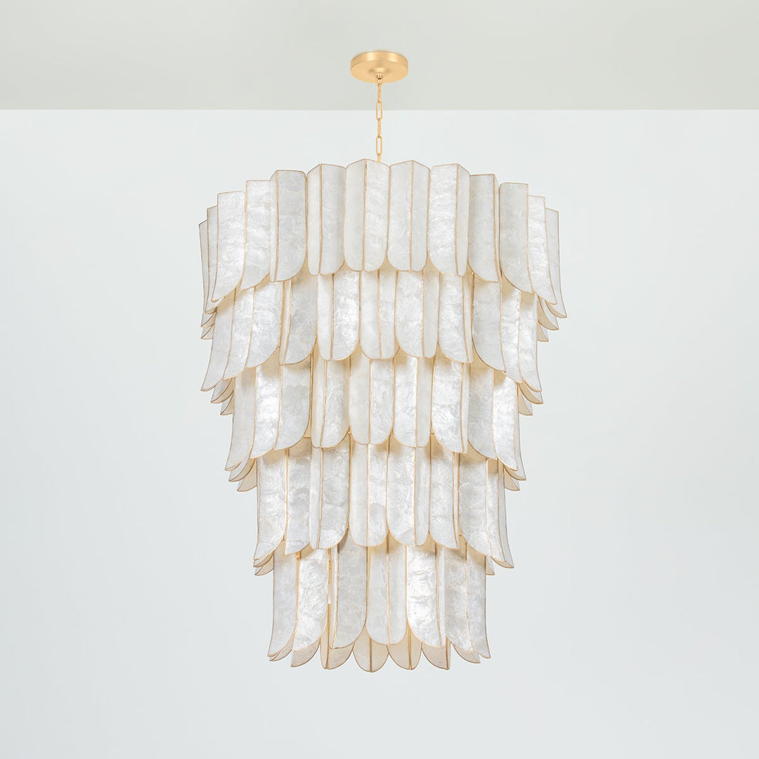 Cartagena Chandelier - Vintage Gold Leaf 27 Lights